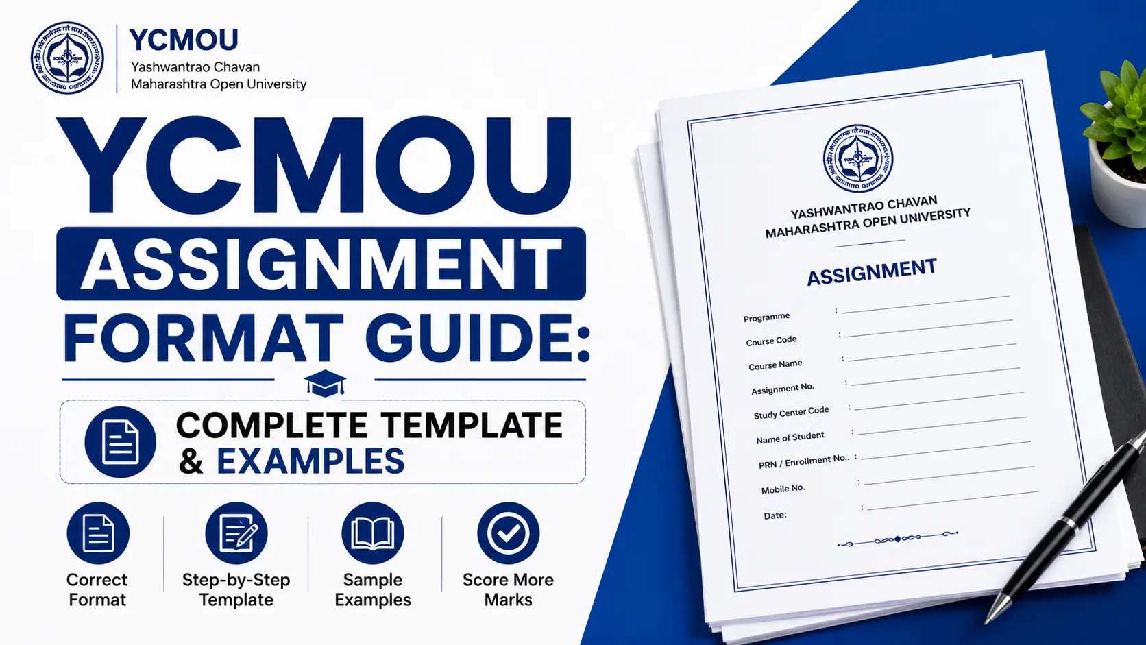 YCMOU Assignment Format Guide: Complete Template & Examples