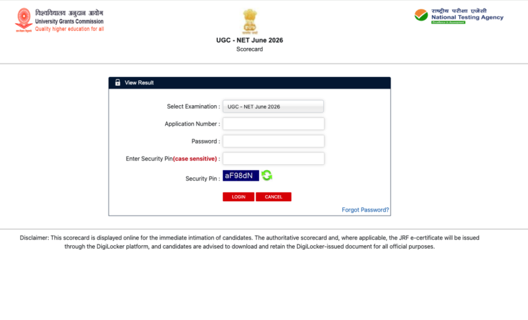 UGC NET June 2026 Result Declared – Here's How to Check Your Scorecard