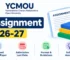 YCMOU Assignment 2026-27